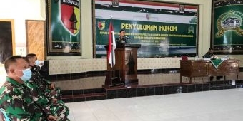 Antisipasi Pelanggaran, Dandim 0824 Jember Beri Penyuluhan Hukum ke Anggota dan PNS