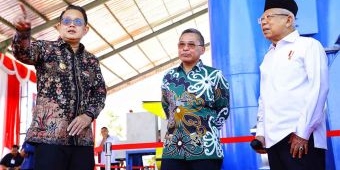 Harapan Pj Gubernur Jatim saat Dampingi Wapres Tinjau Pabrik Pengolahan Limbah B3 di PIER