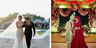 Priyanka Chopra dan Nick Jonas Menikah Adat Kristen dan Hindu, Gaun Dipasangi 2 Juta Mutiara