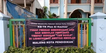 Sekolah Akhlak Pelita Pasang Spanduk Tolak Klub Malam The Souls, DPRD Minta Pemkot Malang Bertindak