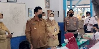 Tinjau Uji Coba PTM di Sekolah Dasar, Wali Kota Maidi Pastikan Kesiapan Perangkat Pendukungnya