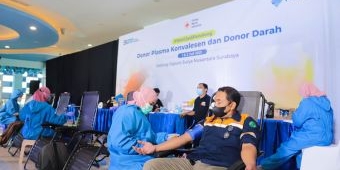 Stok di PMI Kota Surabaya Menipis, Pelindo III Galang Donor Darah Plasma Konvalesen