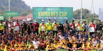 AKBP Oskar Buka Kapolres Cup Festival Sepak Bola Zona 3 Forsgi Jatim