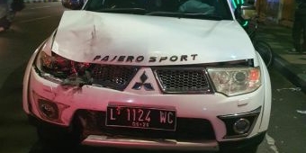 Penumpang Motor Tewas usai Ditabrak Pajero di Jalan Gajah Mada Sidoarjo