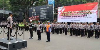 Polresta Malang Kota Fokus Tertib Lalu Lintas di Operasi Zebra Semeru 2025