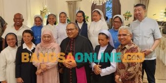 Hari ke-2 Lebaran, Open House Gubernur Jatim Dihadiri Keuskupan Gereja Katolik Surabaya