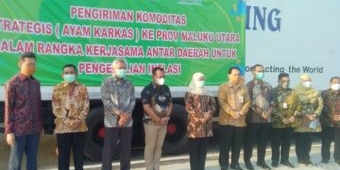 Lanjutkan Misi Dagang, Pemprov Jatim Kirim 15,5 Ton Ayam Karkas ke Maluku Utara