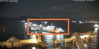 Dua Kapal Ferry Bertabrakan di Pelabuhan Ketapang, Satu Orang Luka-Luka