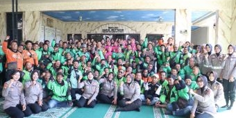Polres Mojokerto Kota dan Ojol Rayakan HUT ke-77 Polwan dengan Semangat Kebersamaan