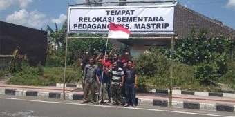 ​Tempat Relokasi Tak Jelas, Eks PKL Mastrip Blitar Kembali Bergejolak