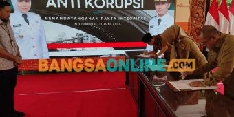 Dari Bupati hingga Lurah di Kabupaten Mojokerto Teken Pakta Integritas Antikorupsi