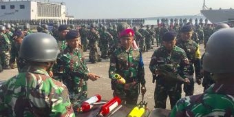 Dankodiklatal Tinjau Apel Gelar Pasukan Latihan Armada Jaya ke-41