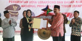 BNN Jatim Bersama Pemkab Mojokerto Launcing Desa Bersih Narkoba