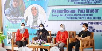 Buka Seminar Pencegahan Kanker pada Wanita, Ketua YKI Kota Kediri Ajak Perempuan Tak Takut Pap Smear