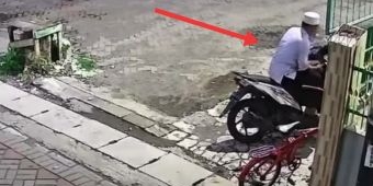 Pria Berpakaian Muslim Curi Motor Jemaah di Sekitaran Masjid Kawasan Simokerto