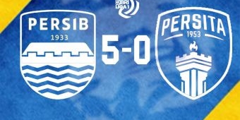 Hasil Liga 1: Persib Sodok Tiga Besar Usai Pesta Gol ke Gawang Persita Tangerang 