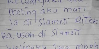Diduga Bunuh Diri, Pasangan Suami Istri di Tulungagung Tinggalkan Surat Wasiat