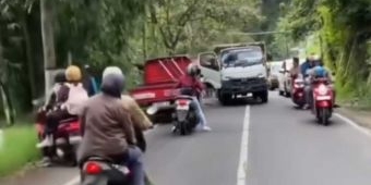 Polisi Tangkap Sopir Truk yang Aniaya Pengendara di Jalan Raya Kedungrejo