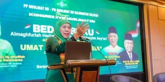 Bedah Buku KH Hasyim Asy'ari di Banjarmasin, Khofifah Sampaikan Pesan Persatuan dan Persaudaraan