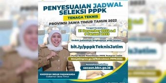 Seleksi Penerimaan PPPK Tenaga Teknis Pemprov Jatim Dibuka, Ada 442 Formasi di 59 OPD
