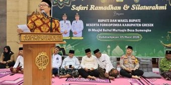 Safari Ramadhan di Masjid Baitul Muttaqin, Wabup Gresik Sebut Anggaran Pembangunan Terbatas