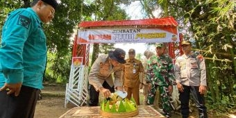 Kapolres Probolinggo Resmikan Jembatan Merah Putih Presisi, Akses Warga Kembali Normal