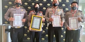 Satlantas Polres Batu Raih Sejumlah Penghargaan Dalam Giat Monev dan Hasil Dakgar