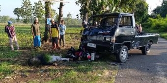Pasutri Pengantin Baru Tertabrak Pikap di Lamongan, Suami Tewas di TKP