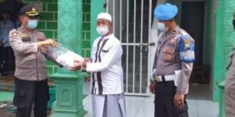Polres Probolinggo Kota Monitoring Vaksinasi di Pondok Pesantren