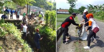 Warga dan Aktivis Lingkungan di Pasuruan Bersihkan Sampah di Saluran Irigasi