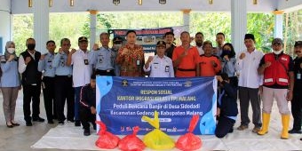 Peduli Korban Banjir Malang Selatan, Imigrasi Malang Salurkan Bantuan
