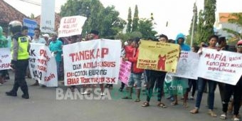 Dugaan Pungli Raskin di Desa Candi Burung, Warga Luruk Polres Tuntut Kades Ditahan