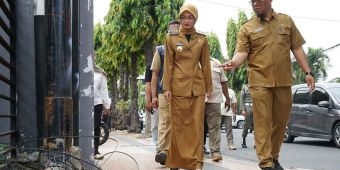 Wali Kota Kediri Tertibkan 40 Tiang Telekomunikasi Ilegal di Jalan Brawijaya