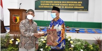 Danrem 084/BJ Silaturahmi dengan Pemred se-Surabaya