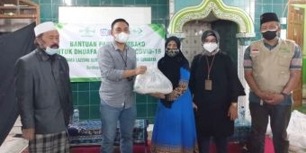 LAZISNU Surabaya Gandeng BRI Salurkan Paket Sembako kepada Santri Ponpes Sunan Giri