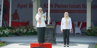Pemkab Kediri Gelar Apel Besar ASN Pascalibur Lebaran Sekaligus Peringatan HUT Kediri ke-1222
