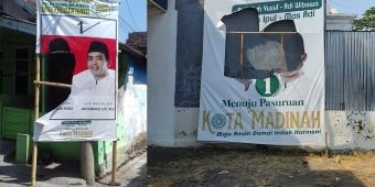 Baliho Gus Ipul Dirusak, Relawan Minta Tak Membalas Pendzaliman