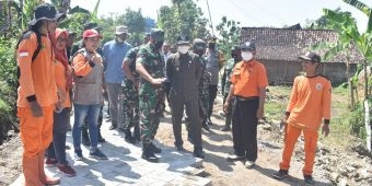 Tim Wasev Mabesad TNI Tinjau Program TMMD di Ngawi