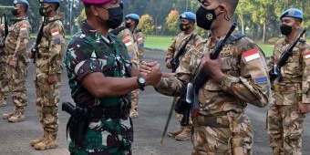 Komandan Brigiif 2/Marinir Sambut Kedatangan 18 Satgas Lebanon