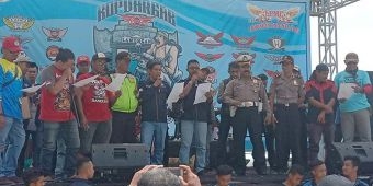 Komunitas Bikers di Lamongan Deklarasi Pemilu Damai