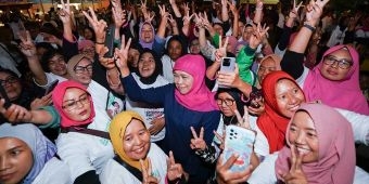 Gayengnya Sarasehan Perempuan Tangguh Driver Ojol Bersama Khofifah, Begini Suasananya