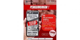 Pelayanan Pelataran Kantah Kabupaten Pasuruan Tutup Sementara Pekan Lalu