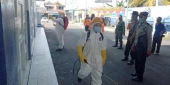 Jadi Pintu Masuk, Terminal Paling Timur di Blitar Disemprot Disinfektan