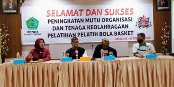 Dispora Pamekasan Gelar Pelatihan Peningkatan Mutu Pelatih Perbasi