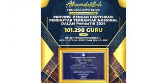 Ketiga Kalinya, Pemprov Jatim Raih Penghargaan Peserta PembaTIK Terbanyak Tingkat Nasional 2024