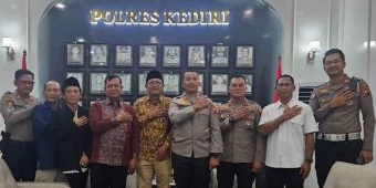 Koordinasi Persiapan Acara, Panitia Ruwatan Negara Berkunjung ke Polres Kediri
