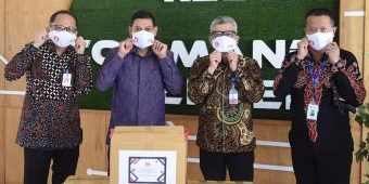 Wali Kota Kediri Terima Bantuan Masker dari SBMPD Jatim Kediri-Madiun