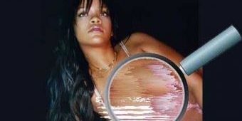 ​Promosikan Baju Renang, Rihanna Pamer Belahan Dada