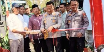 Polres Batu Resmikan Jembatan Merah Putih Presisi di Tulungrejo