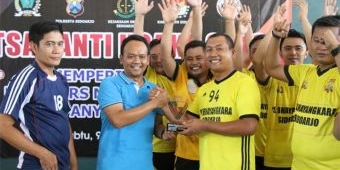 Turnamen Futsal Anti Hoaks antar Instansi Dijuarai Tim Polresta Sidoarjo